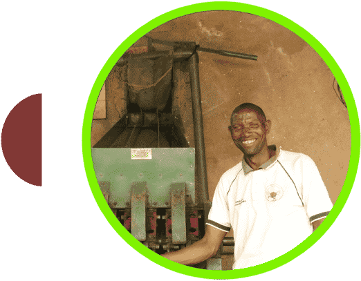 Campesino de café en Burundi Kayanza Nemba
