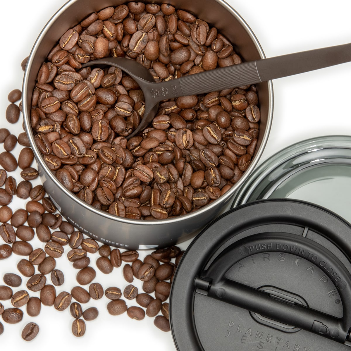 Récipient de stockage de grains de café couleur noir 500 grammes