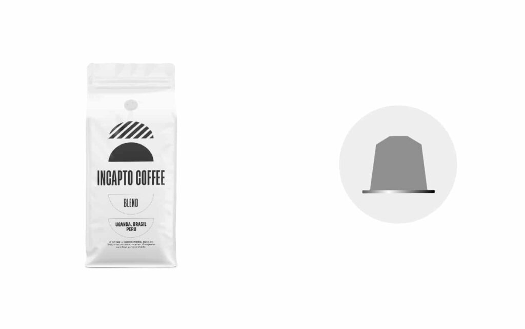 Equivalência cápsulas café Blend etiqueta branca